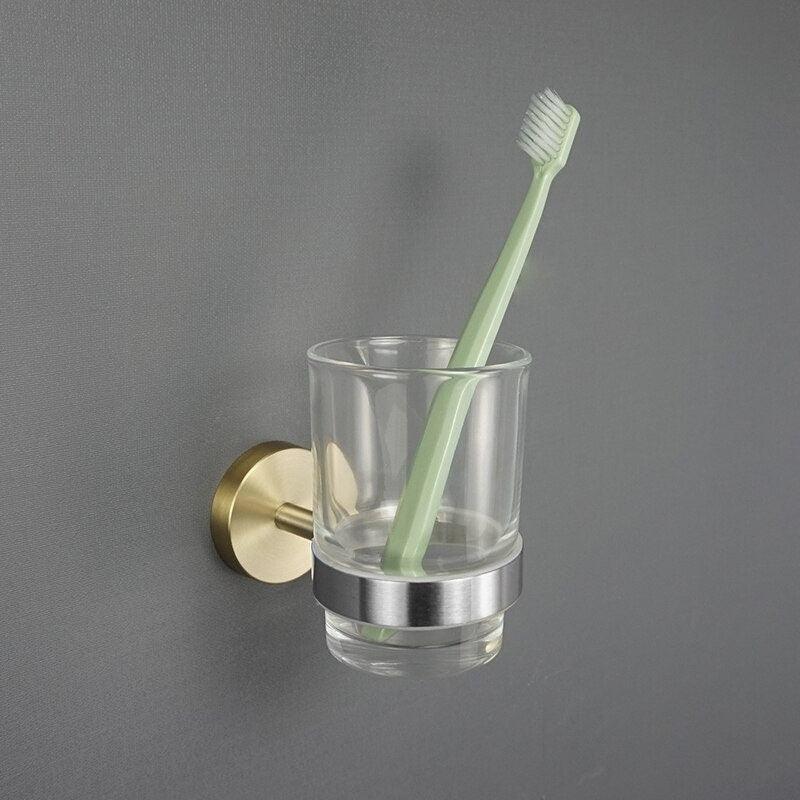 KOS / KNURLED BATHROOM HARDWARE / BRUSHED STAINLESS STEEL & SATIN GOLD - Handle Shop Couture