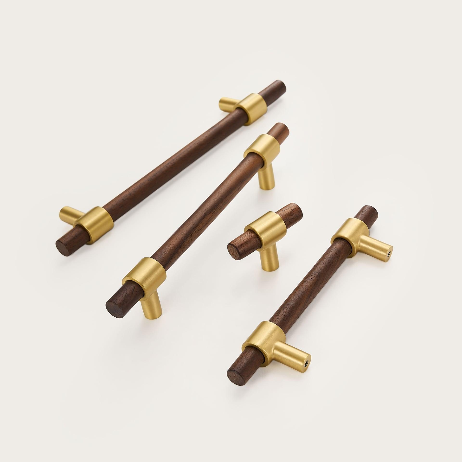 MENELAOS / Walnut & Solid Brass Handles - Handle Shop Couture