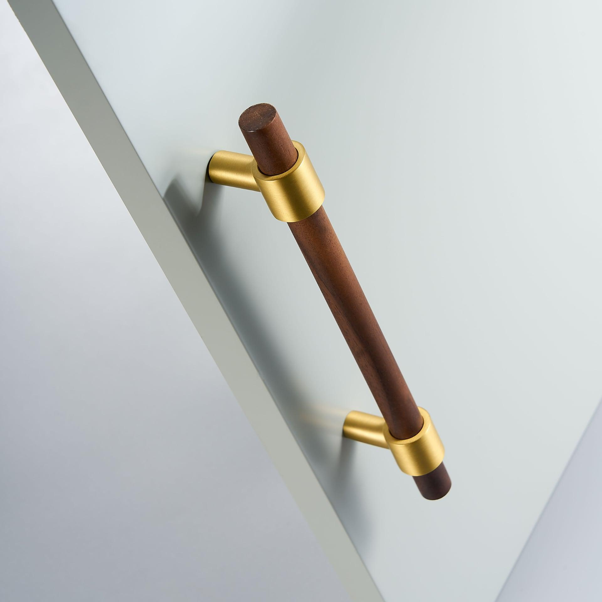 MENELAOS / Walnut & Solid Brass Handles - Handle Shop Couture