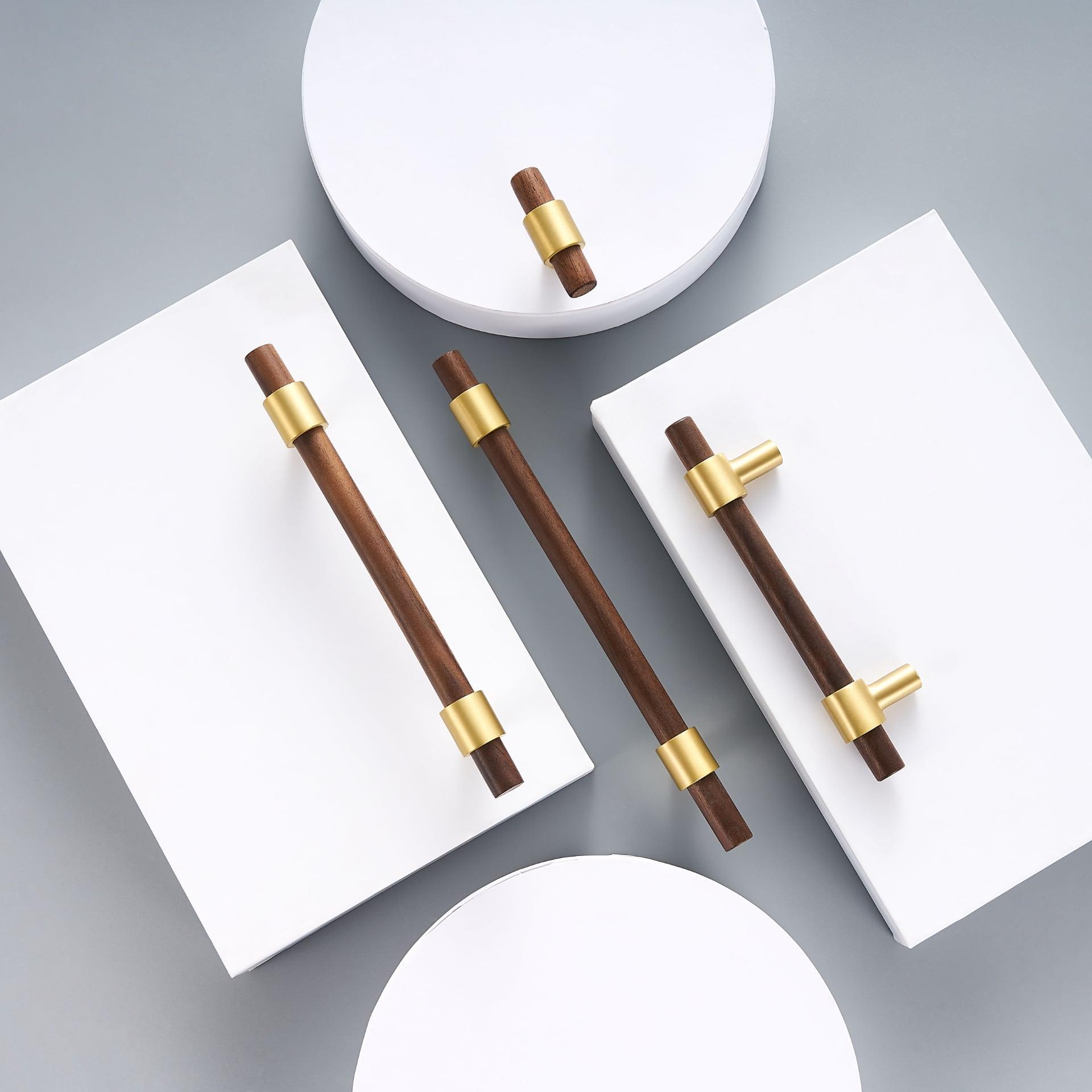 MENELAOS / Walnut & Solid Brass Handles - Handle Shop Couture