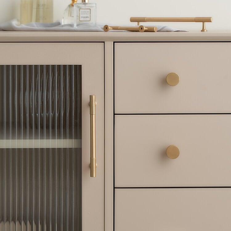 SIMI SOLID BRASS HANDLES / LINEAR KNURL - Handle Shop Couture