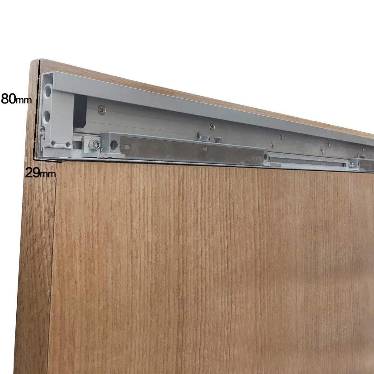 Soft-Closing Concealed / Sliding Barn Door Hardware Kit Mechanism - Handle Shop Couture