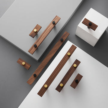 TAHTA / Walnut & Brass Handles - Handle Shop Couture