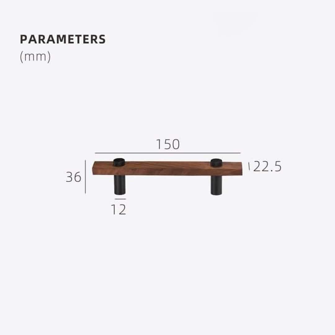 TAHTA / Walnut & Brass Handles - Handle Shop Couture
