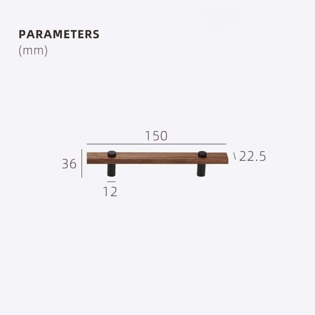 TAHTA / Walnut & Brass Handles - Handle Shop Couture