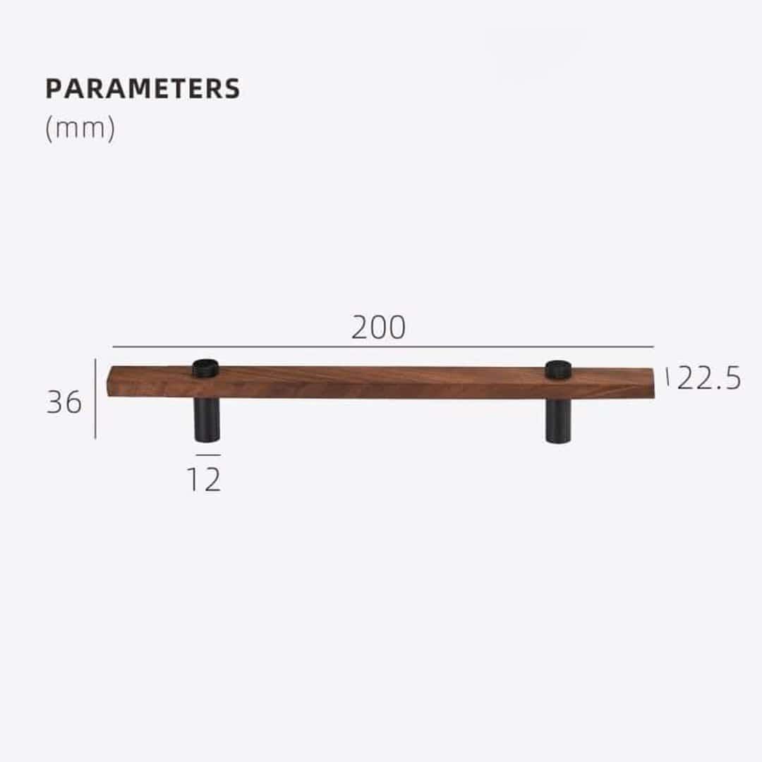 TAHTA / Walnut & Brass Handles - Handle Shop Couture