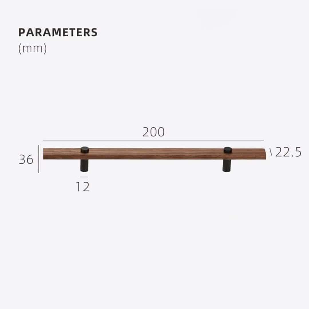 TAHTA / Walnut & Brass Handles - Handle Shop Couture