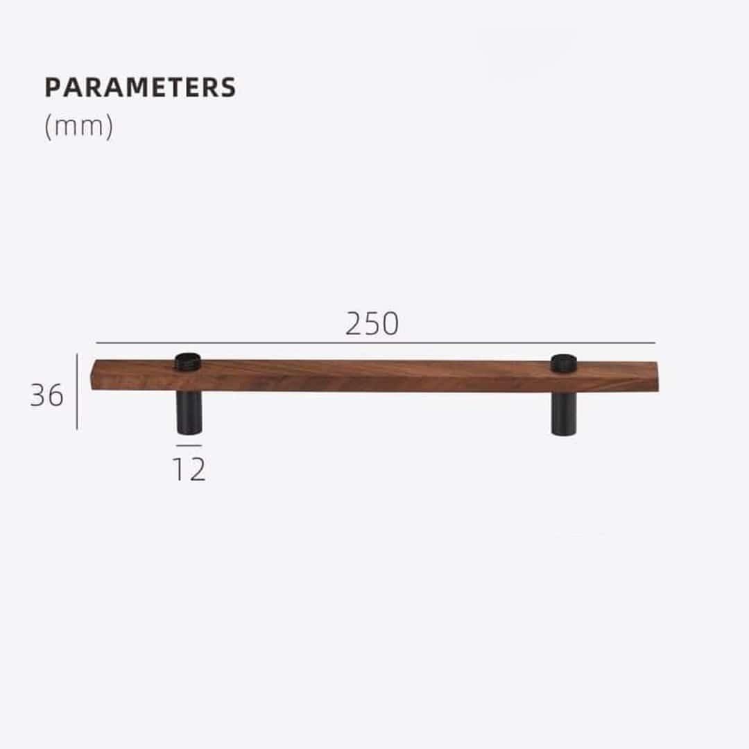 TAHTA / Walnut & Brass Handles - Handle Shop Couture