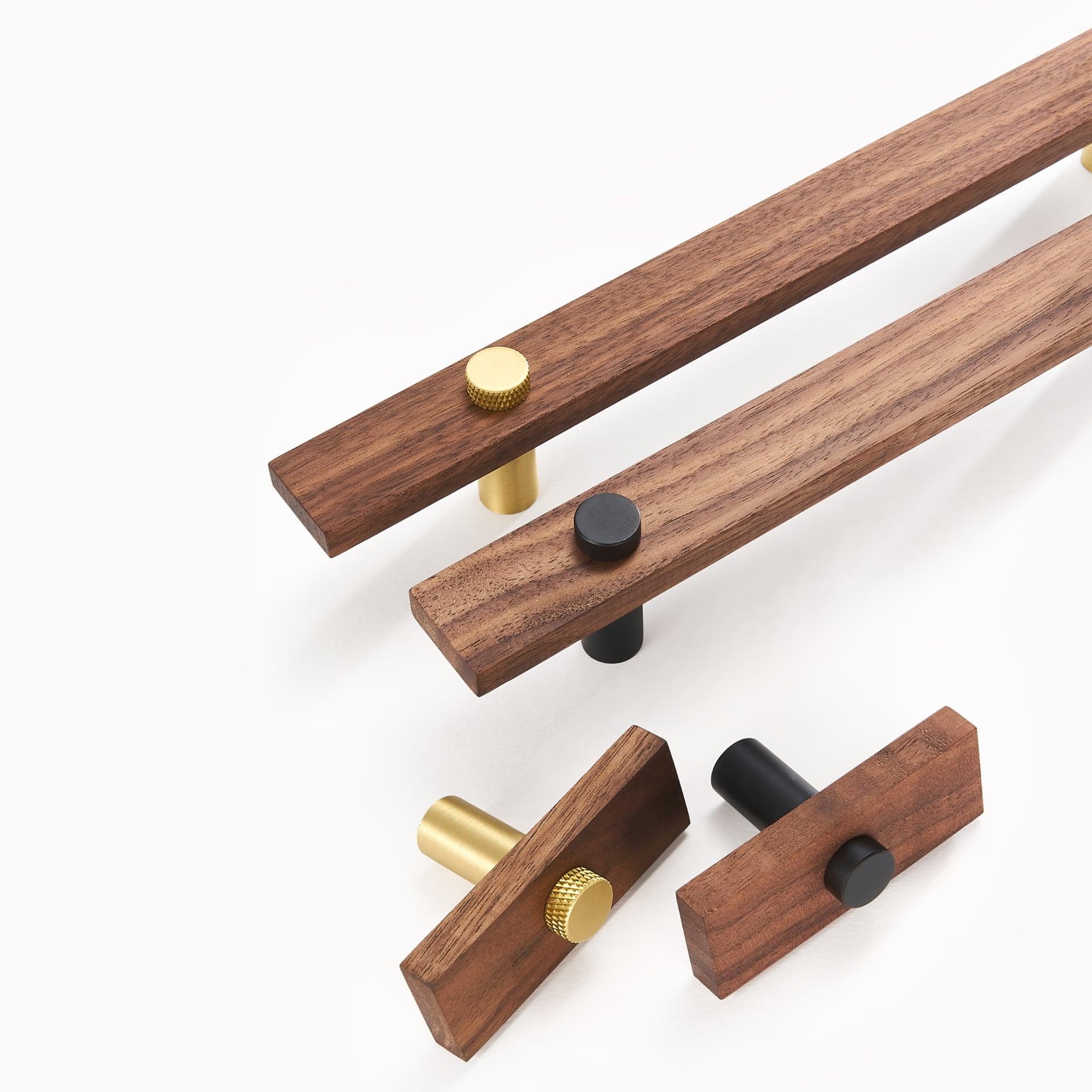TAHTA / Walnut & Brass Handles - Handle Shop Couture