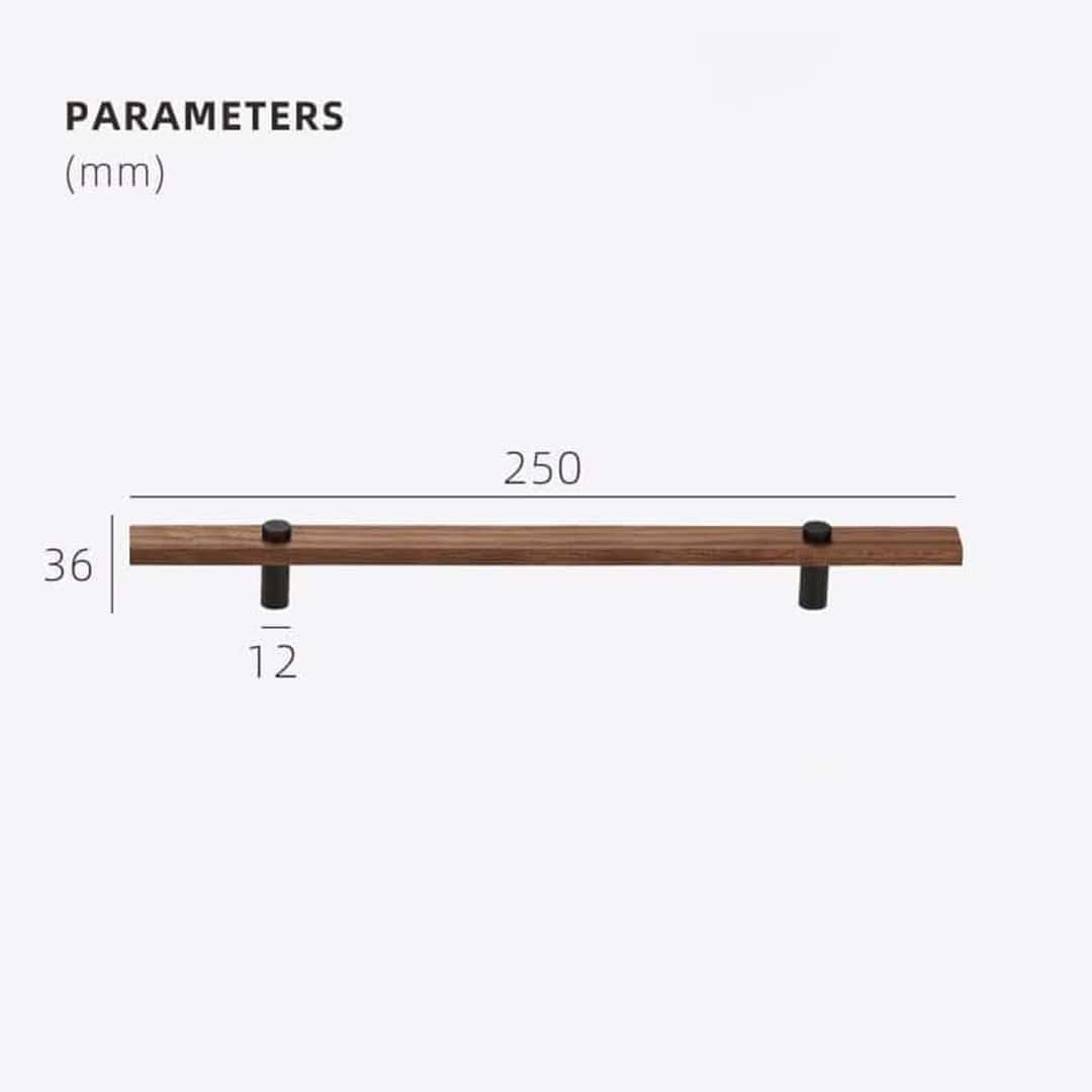 TAHTA / Walnut & Brass Handles - Handle Shop Couture