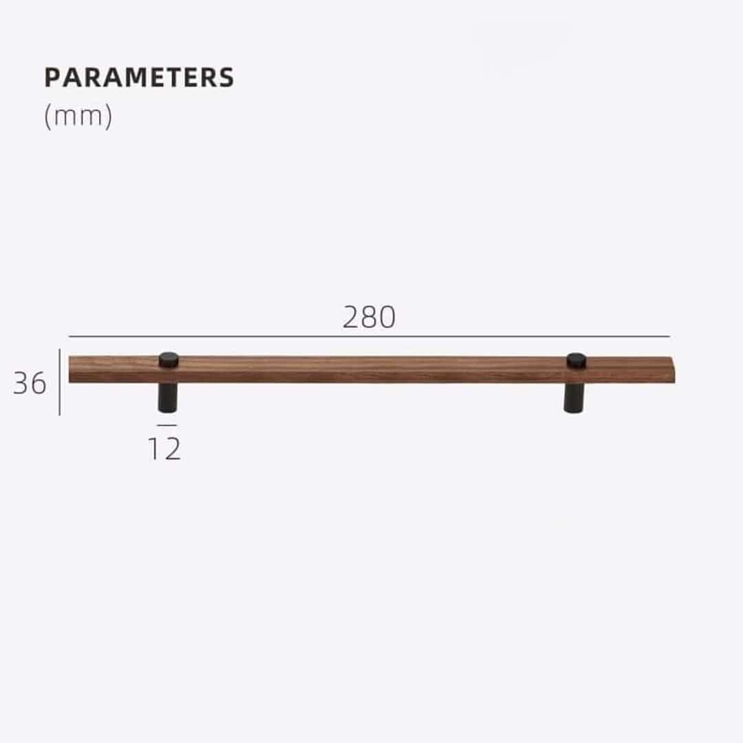 TAHTA / Walnut & Brass Handles - Handle Shop Couture