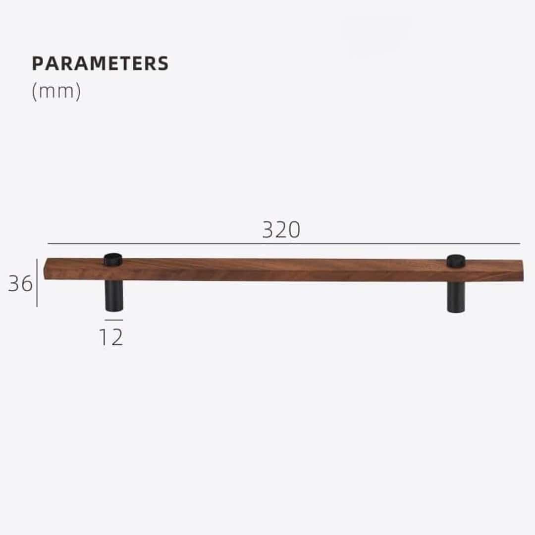 TAHTA / Walnut & Brass Handles - Handle Shop Couture