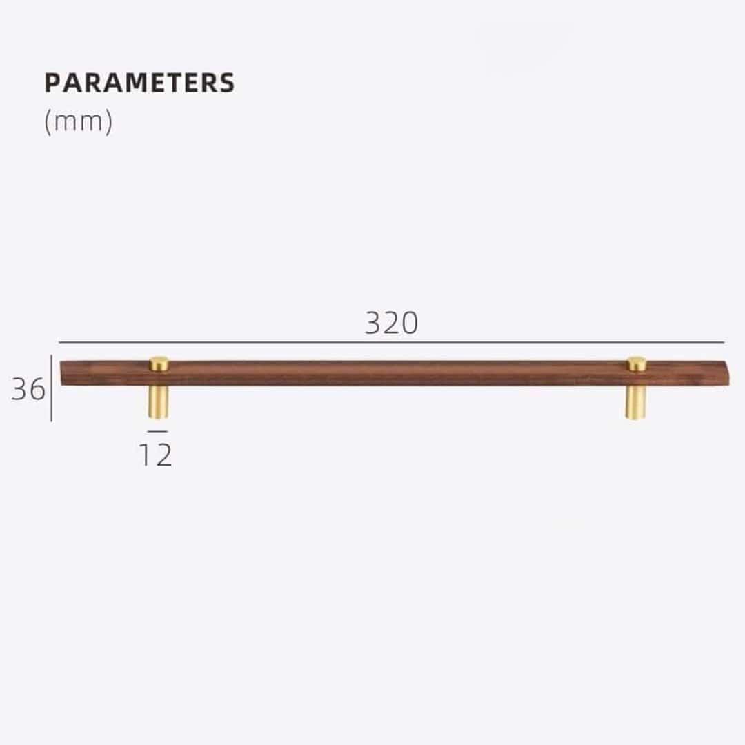 TAHTA / Walnut & Brass Handles - Handle Shop Couture