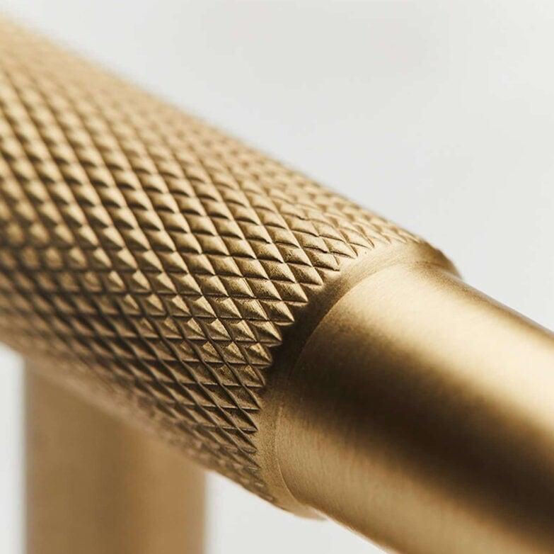 VOULA / SOLID BRASS HANDLES / KNURLED - Handle Shop Couture