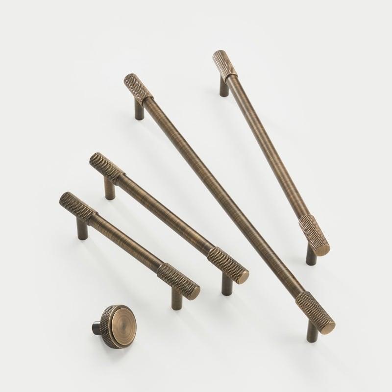 VOULA / SOLID BRASS HANDLES / KNURLED - Handle Shop Couture