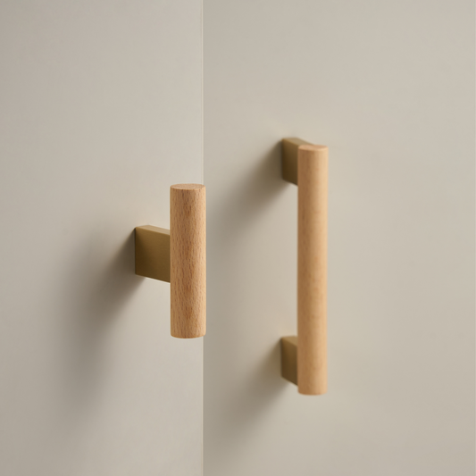 MIRAGE / Beech Wood & Solid Brass Handles