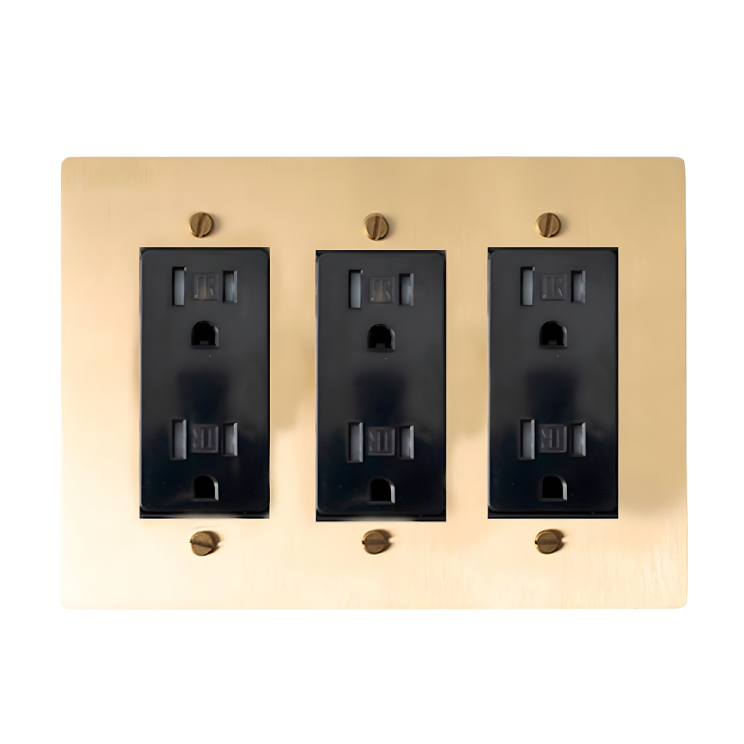 <tc>KLAS</tc> / Presa di corrente in ottone (3 ingressi)