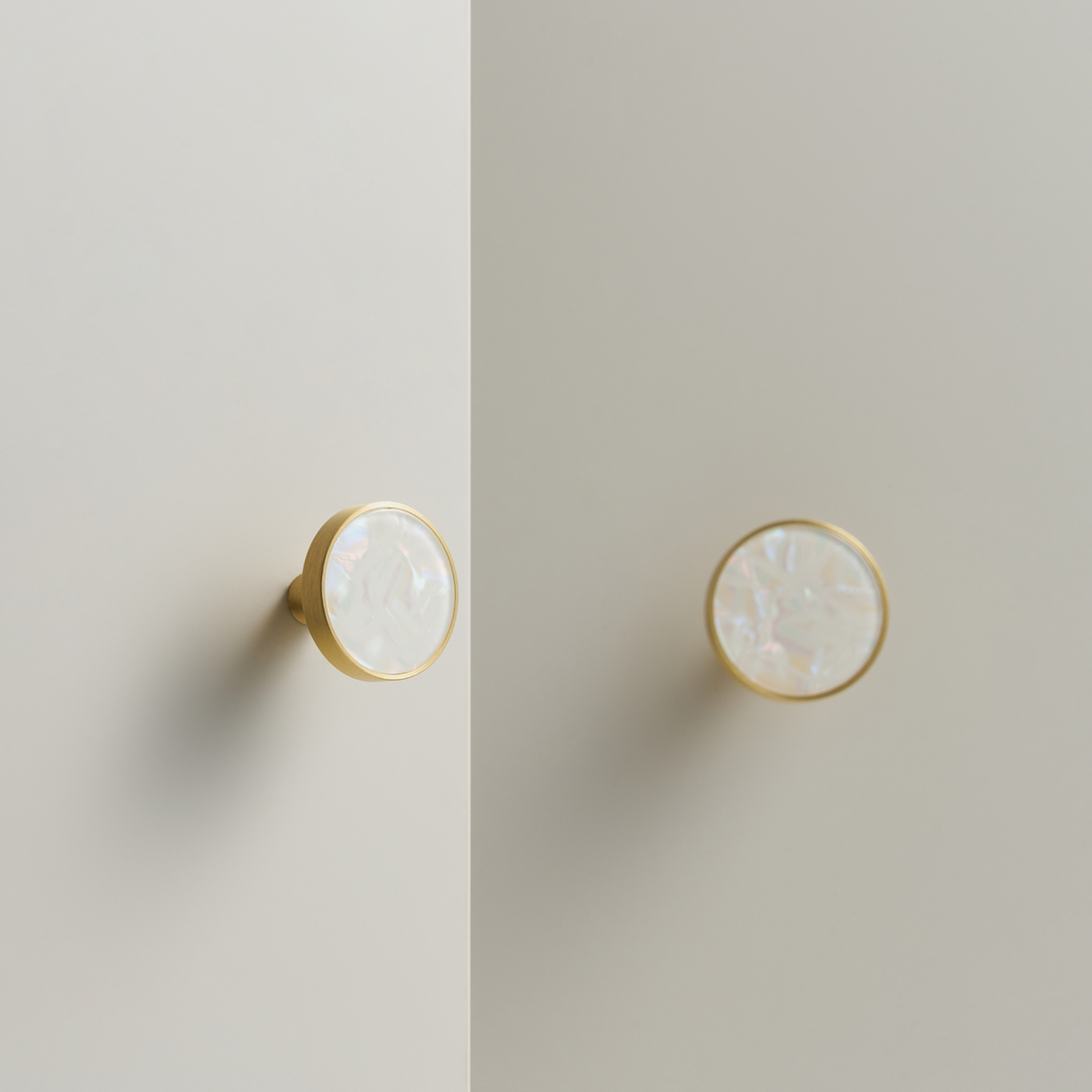 ONYX / Knauf aus Massivmessing