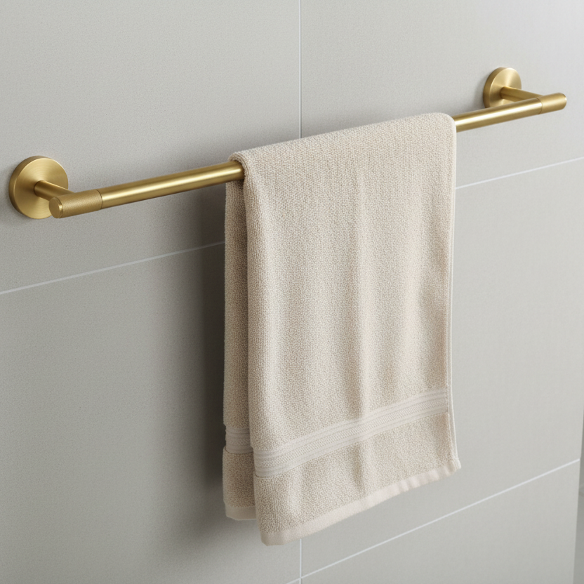 EARL Accesorios de baño de latón macizo moleteado
