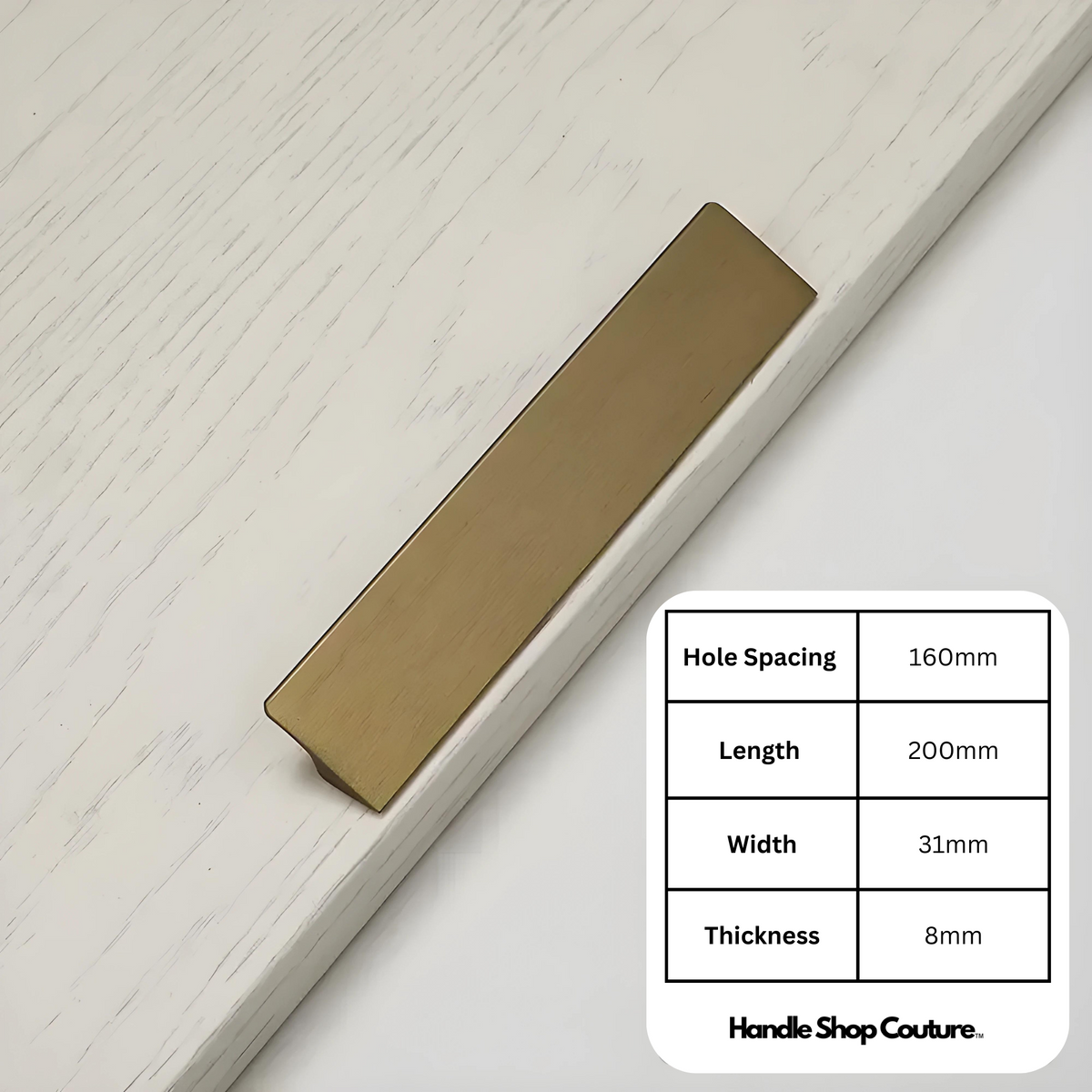 AYA Long Cabinet Pull Handles Slanted