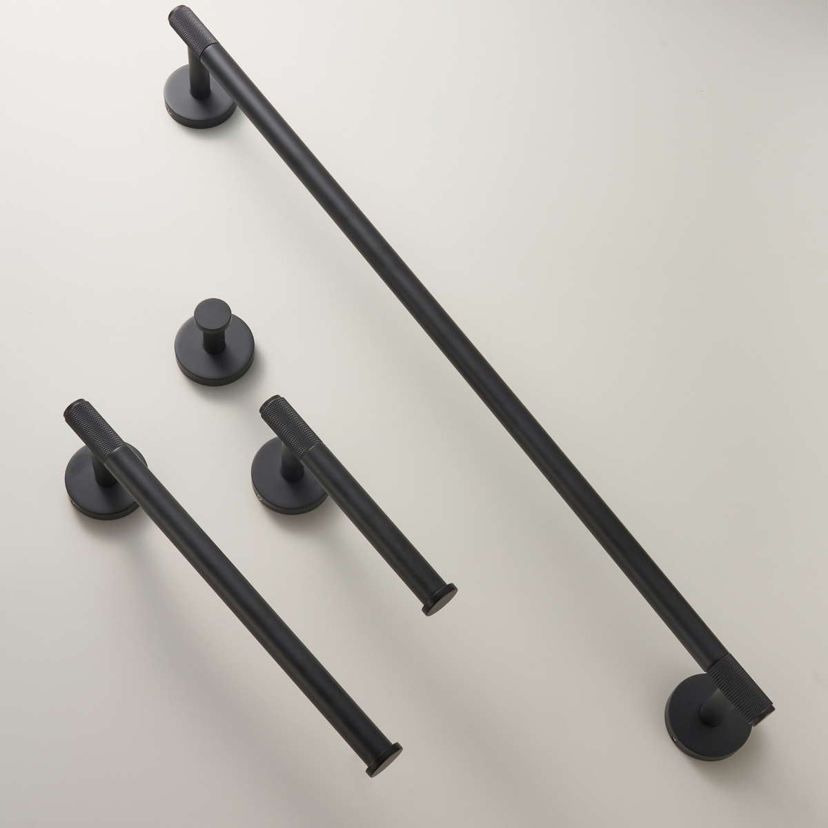 EARL Accesorios de baño de latón macizo moleteado