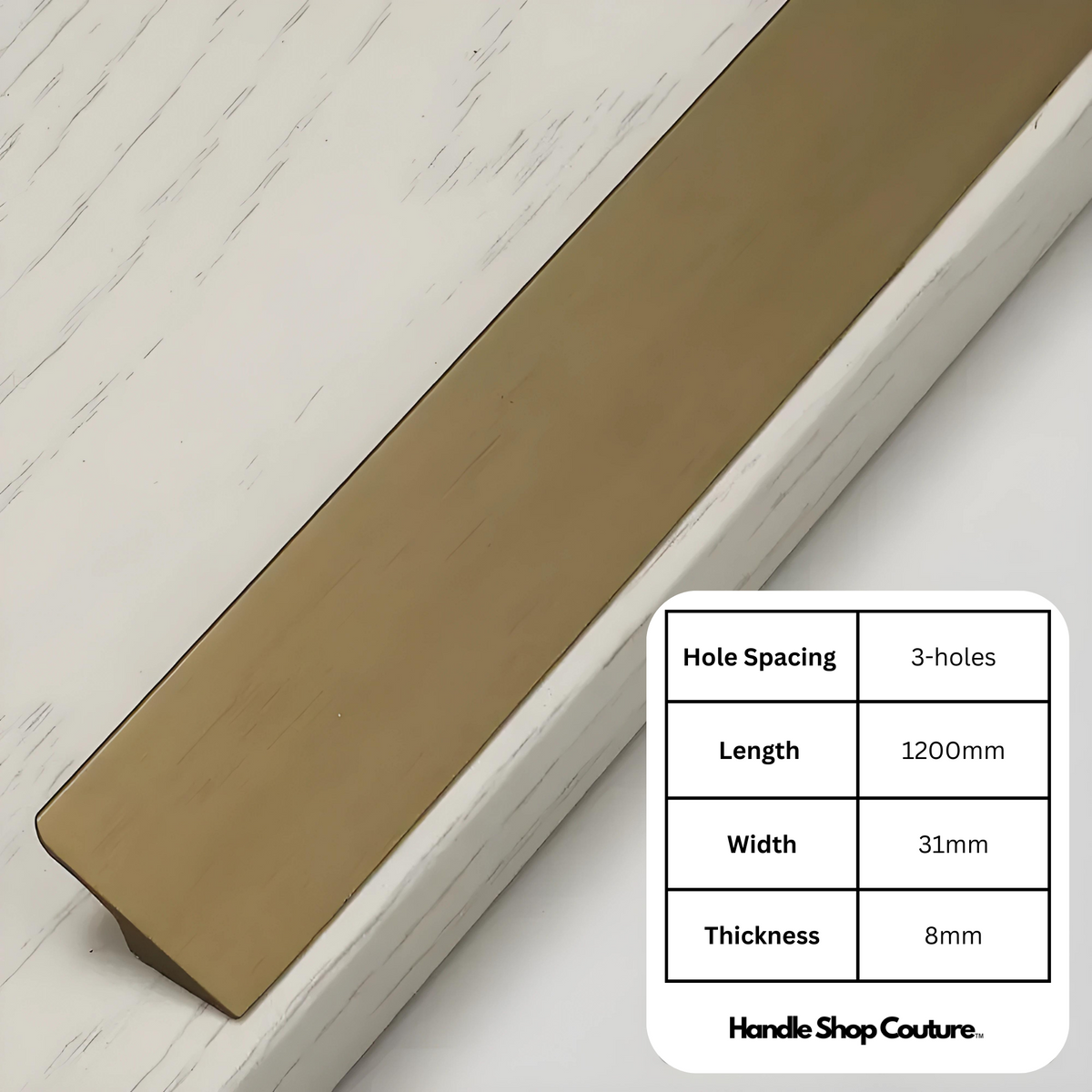 AYA Long Cabinet Pull Handles Slanted
