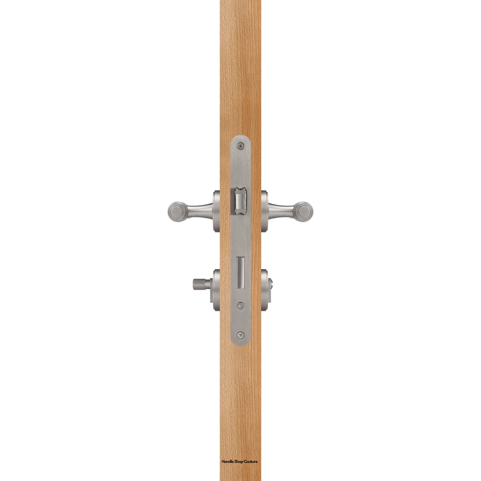 SOLON Brass Lever Handle & Lock Set - Handle Shop Couture