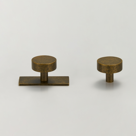 KALBI / Solid Brass Knob With Backplate