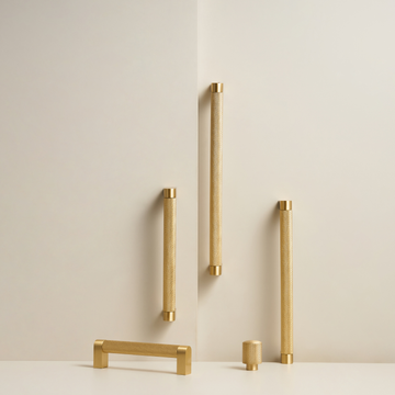 LOUIS / Solid Brass Knurled Handles