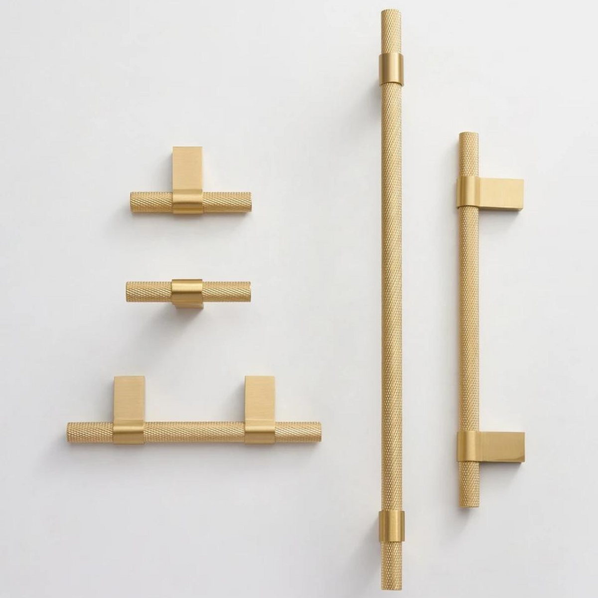 MEER / Solid Brass Knurled Handles | Handle Shop Couture - Handle Shop ...