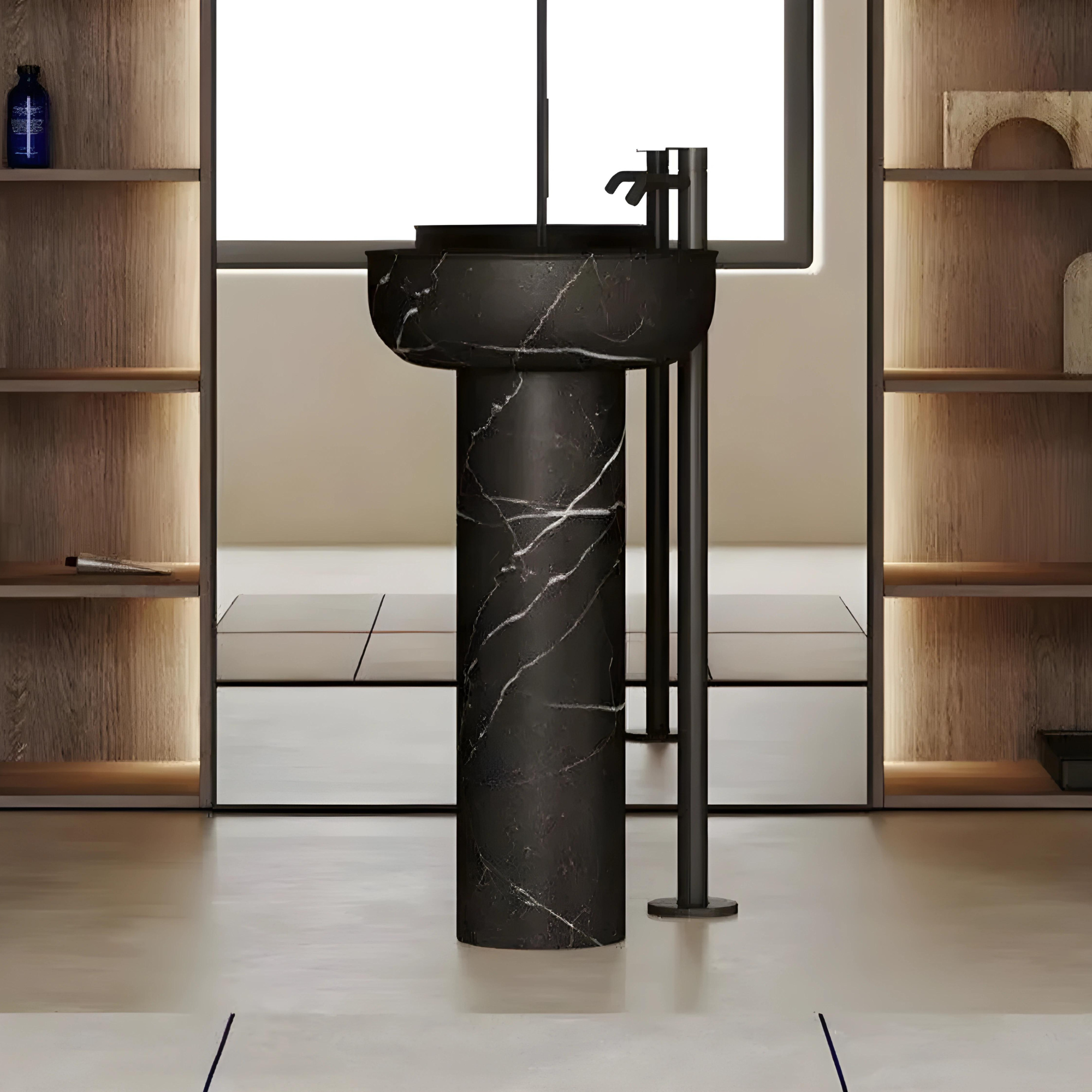 ZECH / 円形自立型大理石洗面器 - Handle Shop Couture
