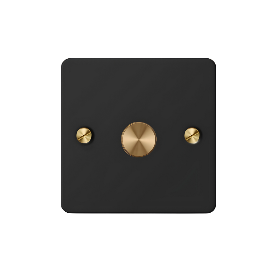 KOST / Brass Rotary Dimmer Switch (1-Gang)
