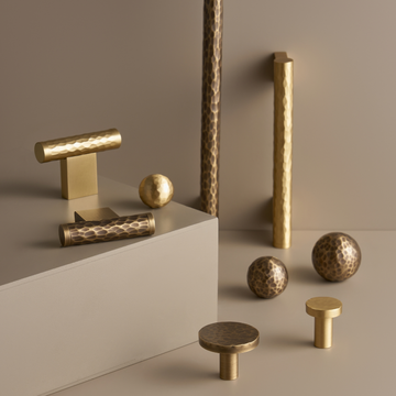 LOREN / Hammered Brass Cabinet Handles