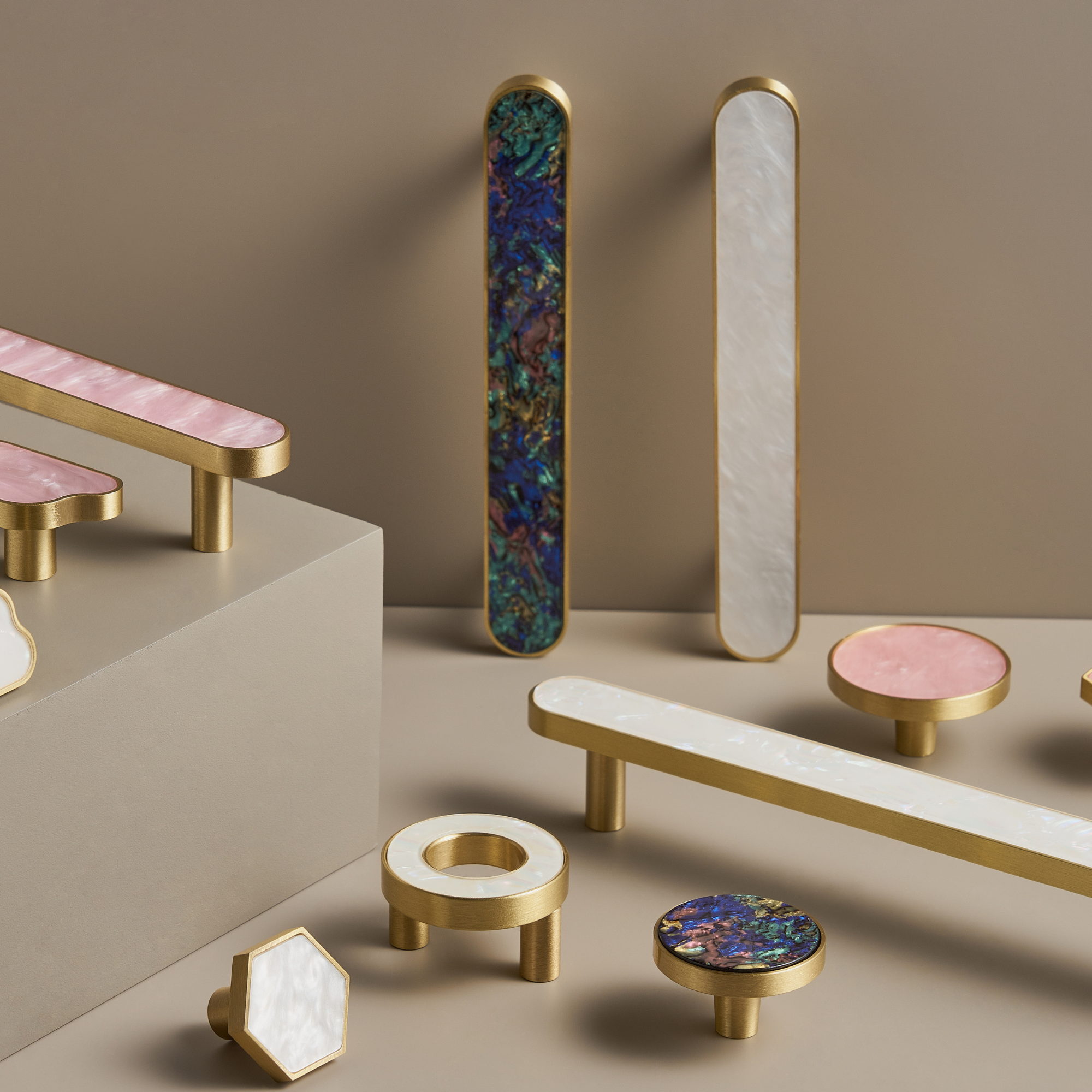 SOLID BRASS HANDLES / LINEAR KNURL - Handle Shop Couture