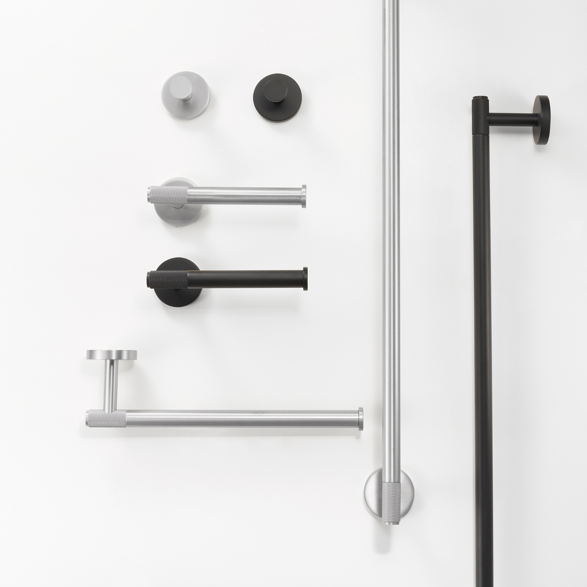 EARL Accesorios de baño de latón macizo moleteado