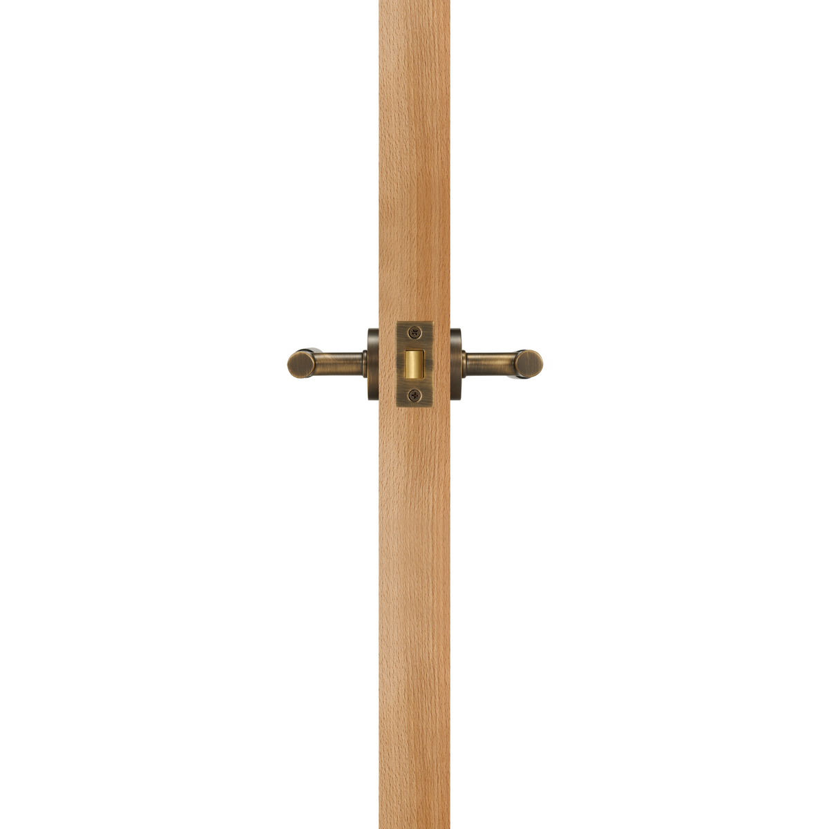 CARDO / Conjunto de puxador de porta de alavanca e fechadura em latão