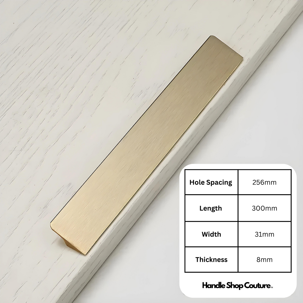 AYA Long Cabinet Pull Handles Slanted