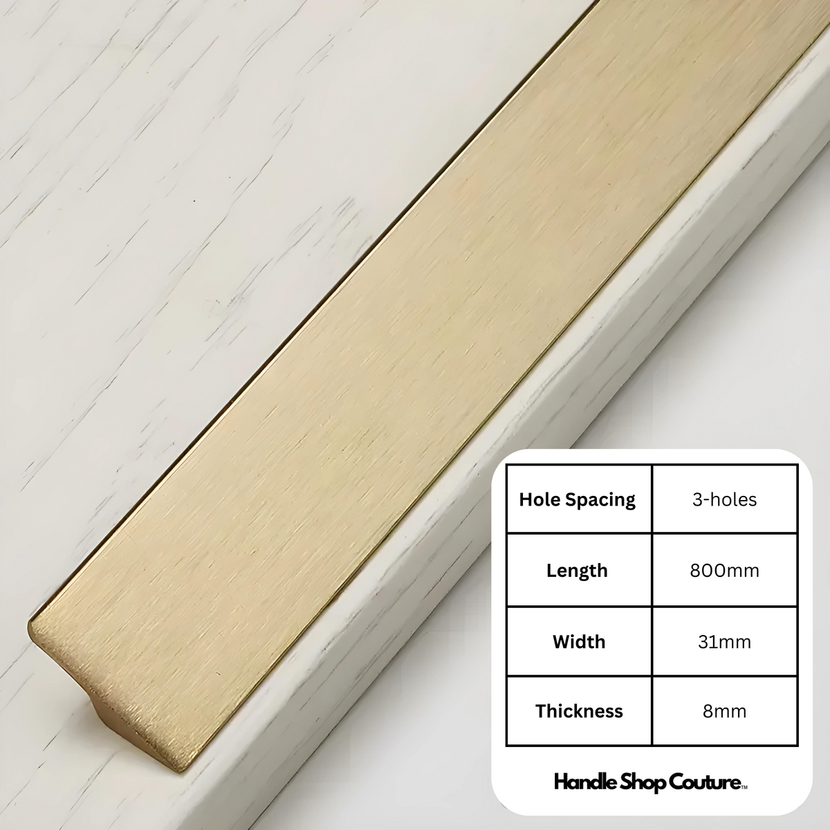 AYA Long Cabinet Pull Handles Slanted