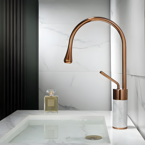 ALAIN / Marble Bathroom Faucet - Handle Shop Couture