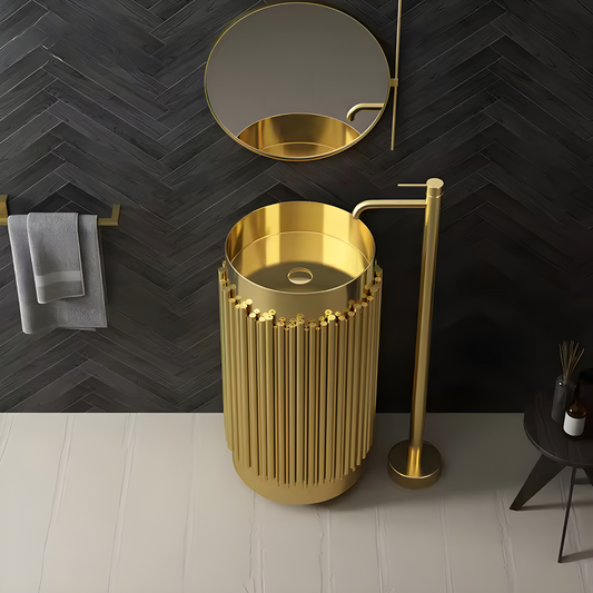 STEM Round Freestanding Pedestal Basin