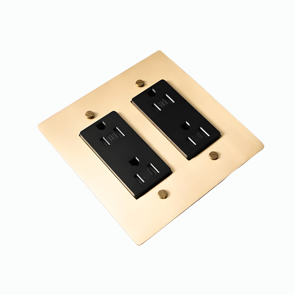 KLAS / Brass US Outlet (2-Gang) - Handle Shop Couture