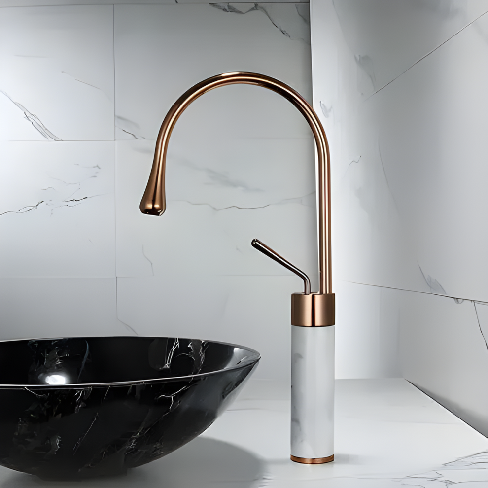 ALAIN / Marble Bathroom Faucet - Handle Shop Couture