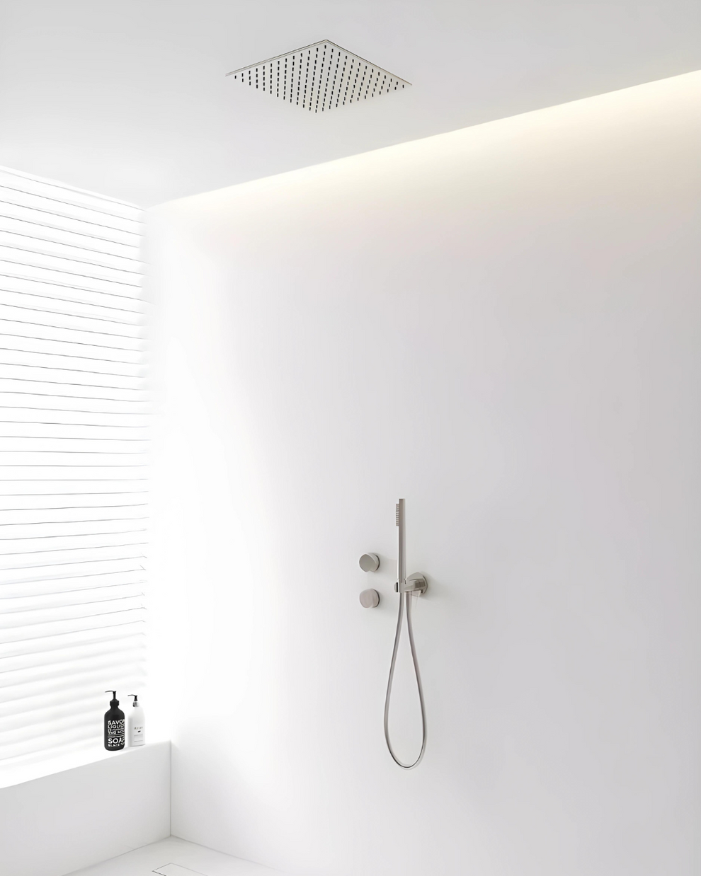 SENSIAL / Knurled Brass Embedded Shower System - Handle Shop Couture