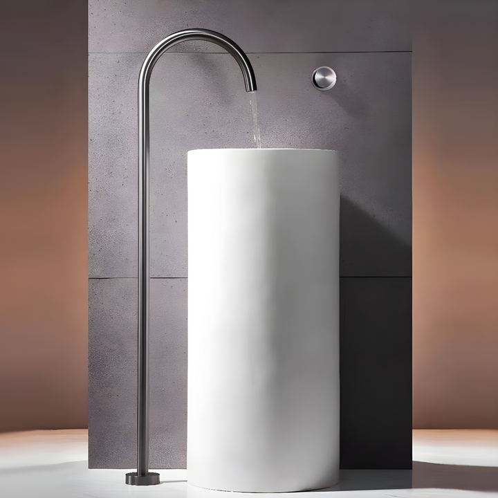 ZENITH / Floor Mounted Faucet Tap - Handle Shop Couture