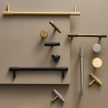VOULA / Solid Brass Knurled Handles