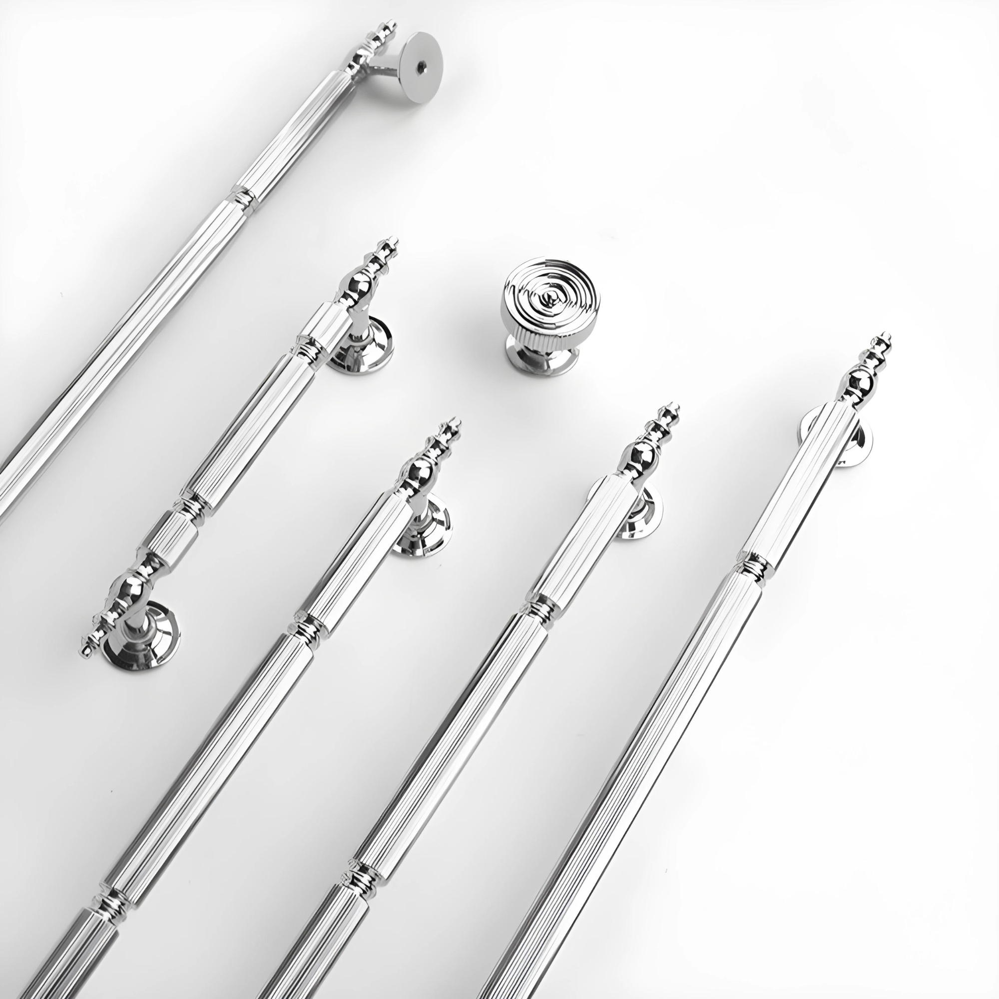 Guardia / Solid Brass Linear Knurled Handles | Handle Shop Couture ...