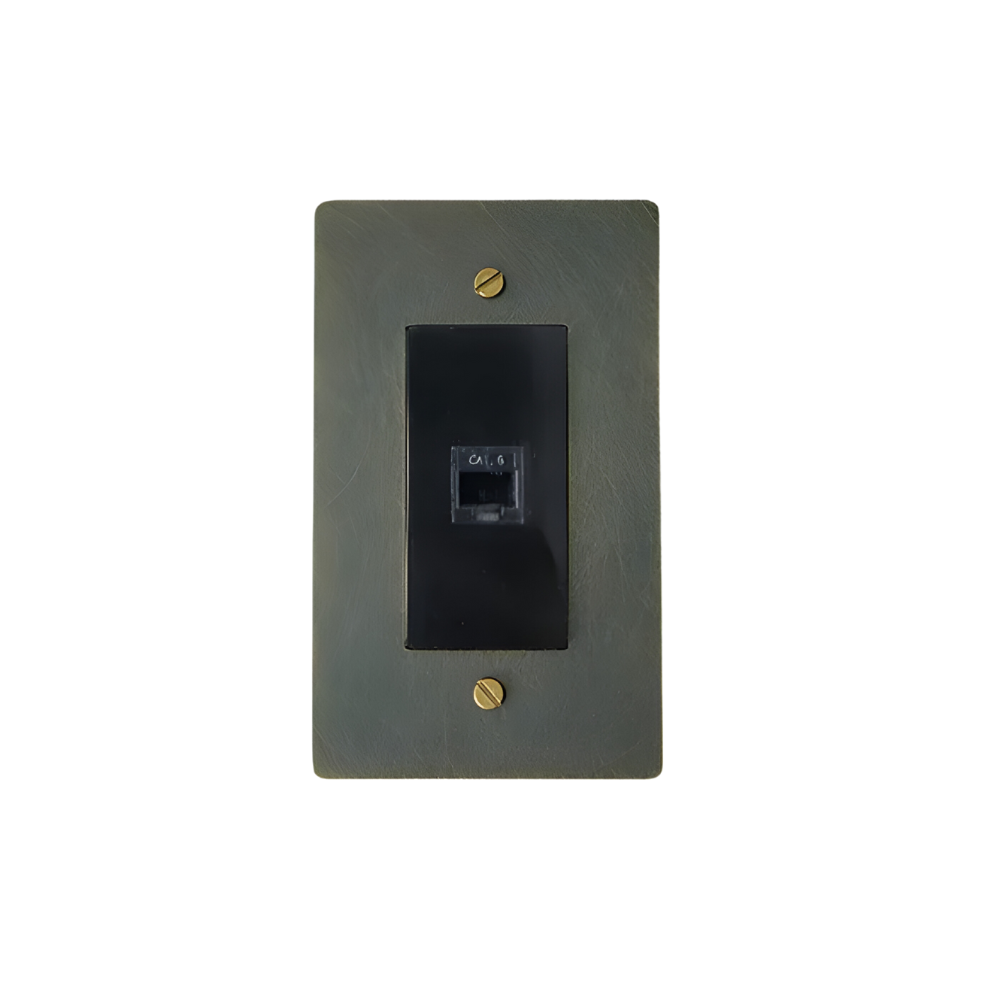 KLAS / Prise téléphone RJ11 en laiton (1 poste)
