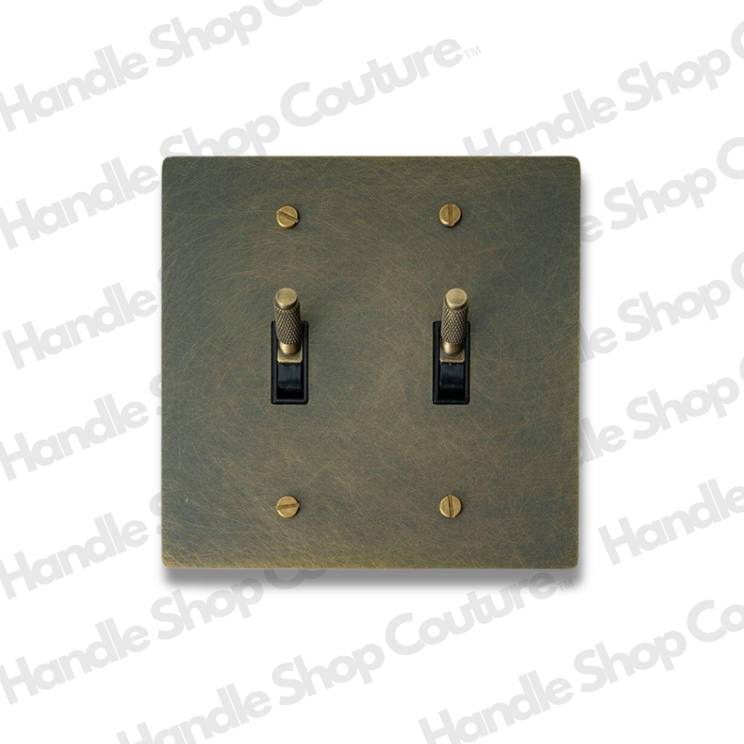 KLAS / Brass Light Switch (2-Gang)