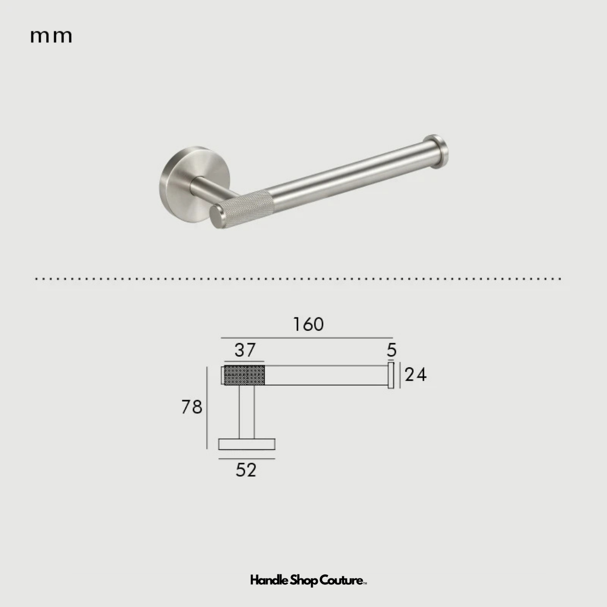 EARL Accesorios de baño de latón macizo moleteado
