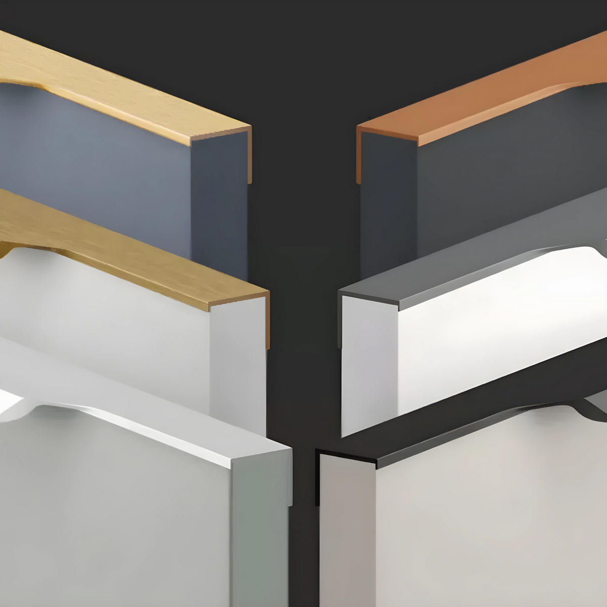 ALEYNA / Long Invisible Cabinet Edge Pull Handle